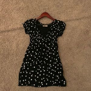 CUTE BLACK FLOWER BABYDOLL DRESS SIZE MEDIUM